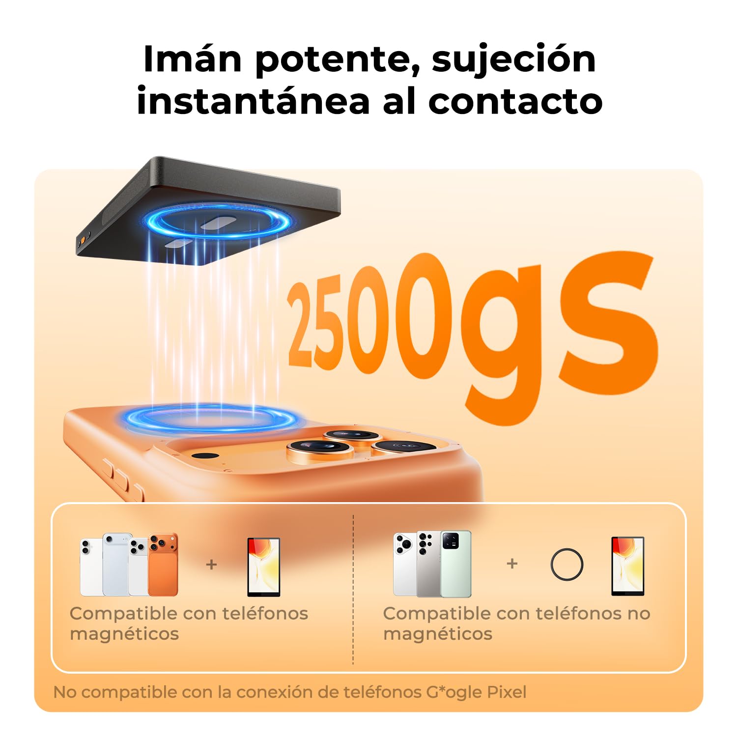 K&F CONCEPT Pantalla Selfie 5", Monitor magnético inalámbrico 4K/1080p para cámara Trasera, Alcance 50 m, P2P, Compatible iPhone & Samsung, para Creadores de Contenido