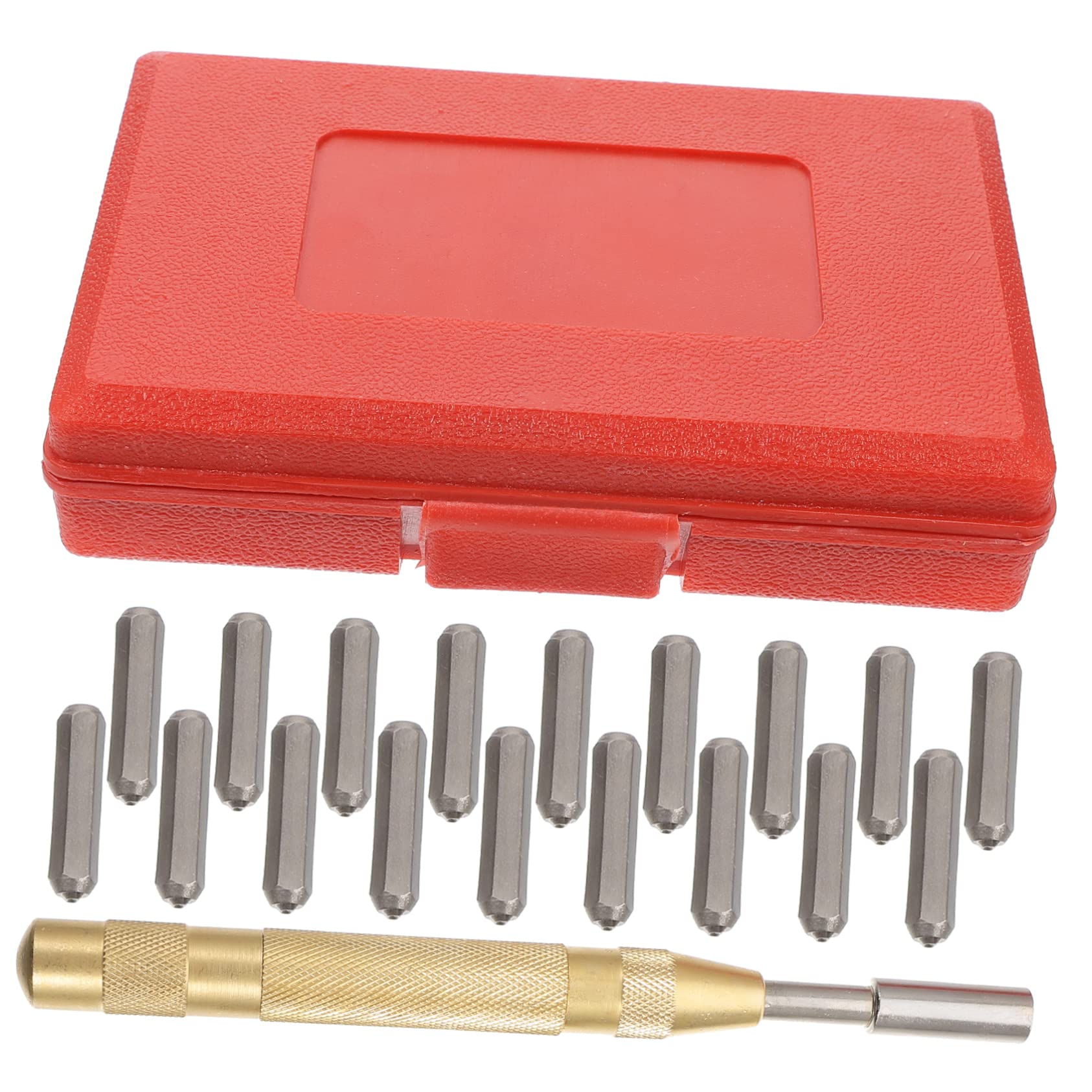 OSALADI DIY Letter Stamp Set Letters Numbers Stamp Punch Set High Strength Alloy Steel Easy to Use for Plastic Marking