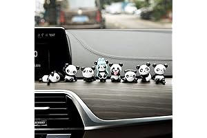 8 Pcs Mini Figurine Car Dashboard Decoration