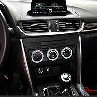 Vista 6 de TOMALL Fundas brillantes para perilla de aire acondicionado para automóvil compatibles con Mazda CX5 CX3 Miata consola central de aire