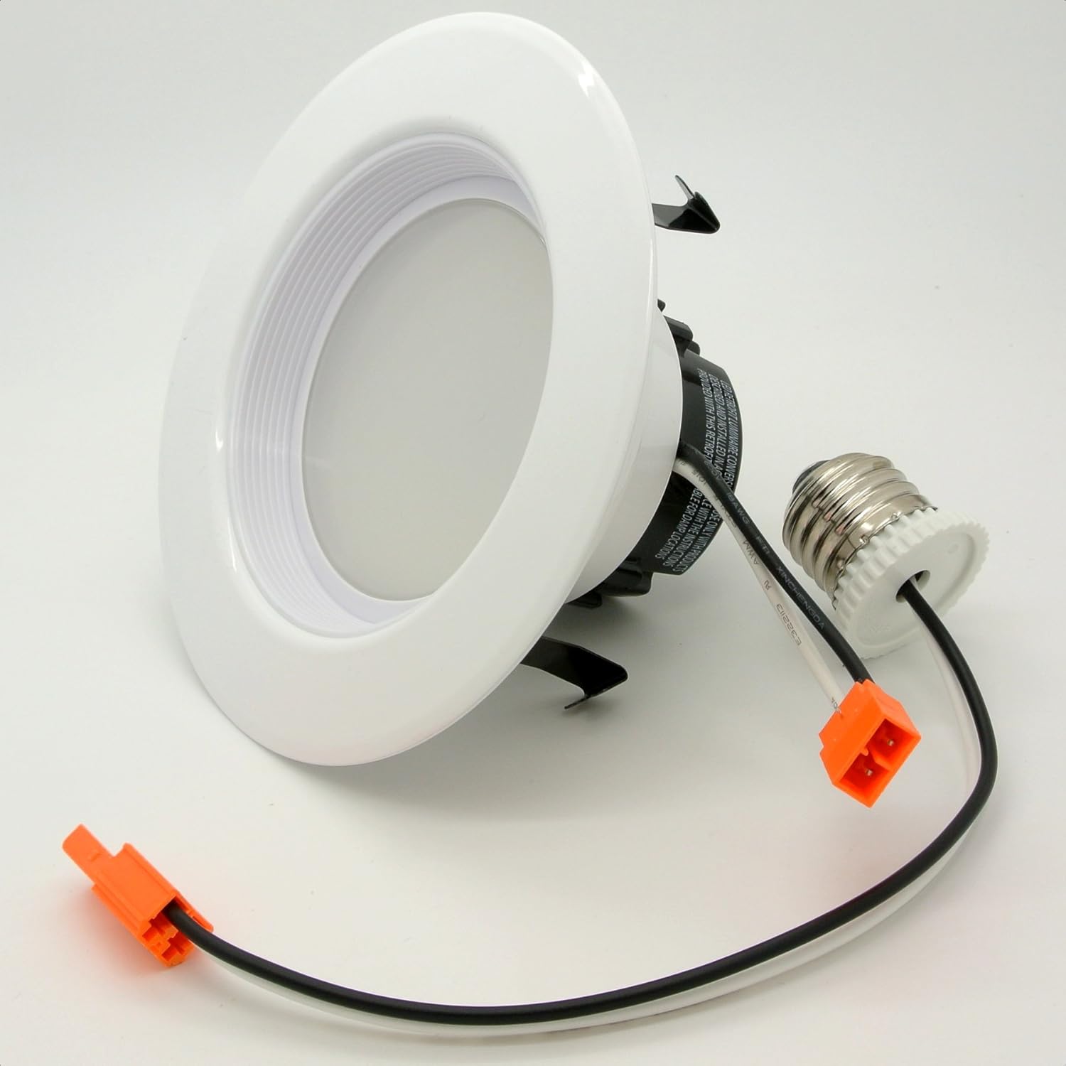 Bioluz LED 4” LED Retrofit Recessed Light 65W Equivalent (Using 10W) 700 Lumen, 90 CRI, Dimmable, UL-Listed CEC JA8 Title 24 Compliant (8-Pack, 3000K Soft White, Beveled Trim)