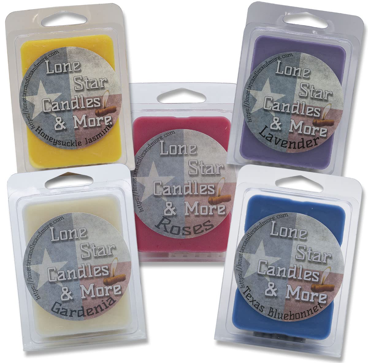 Floral Mix II 5Pack Premium Lone Star Candles Hand Poured