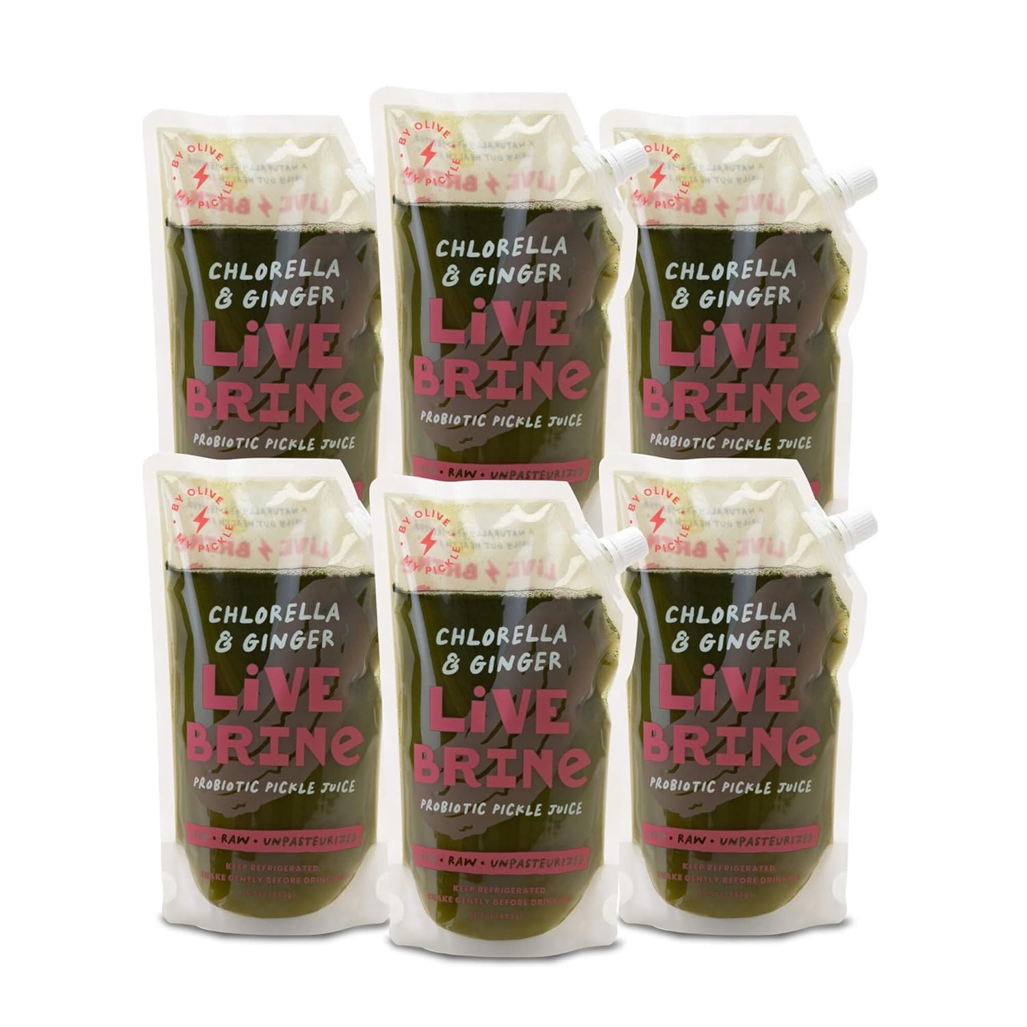 Olive My Pickle Probiotic Pickle Juice 117 Ounces 6