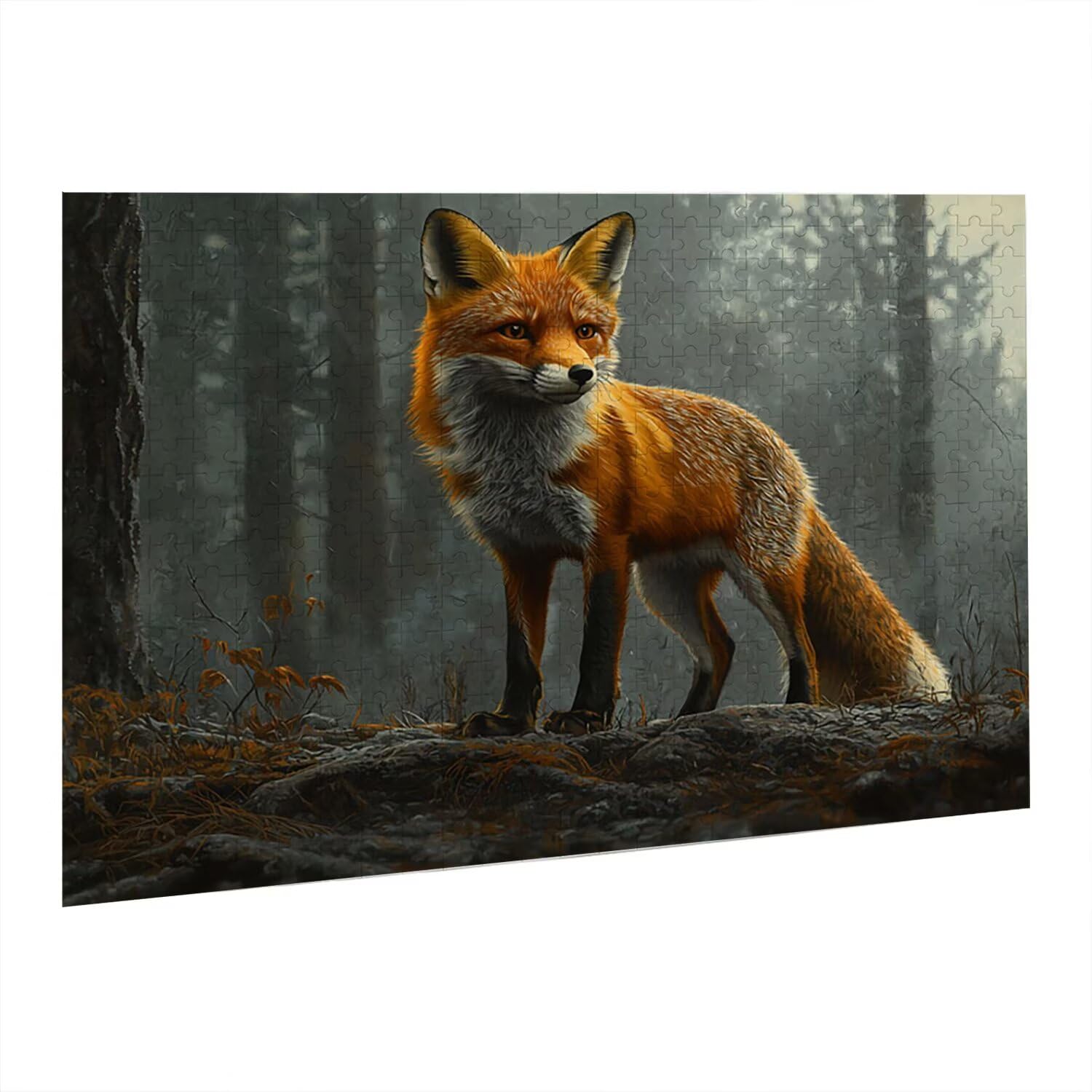 Układanka Jigsaw, 5000 sztuk klasycznych układanek, lisa układanka relaksacyjna inteligencja, trudne trudne puzzle dla dorosłych wymagające puzzle gra rodzinna, prezent dla miłości, przyjaciela