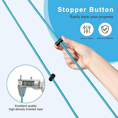 Miniatura 5 de Fanwer Polea de hombro para terapia física, polea sobre la puerta para rehabilitación de hombros, poleas de ejercicio de brazo superior para