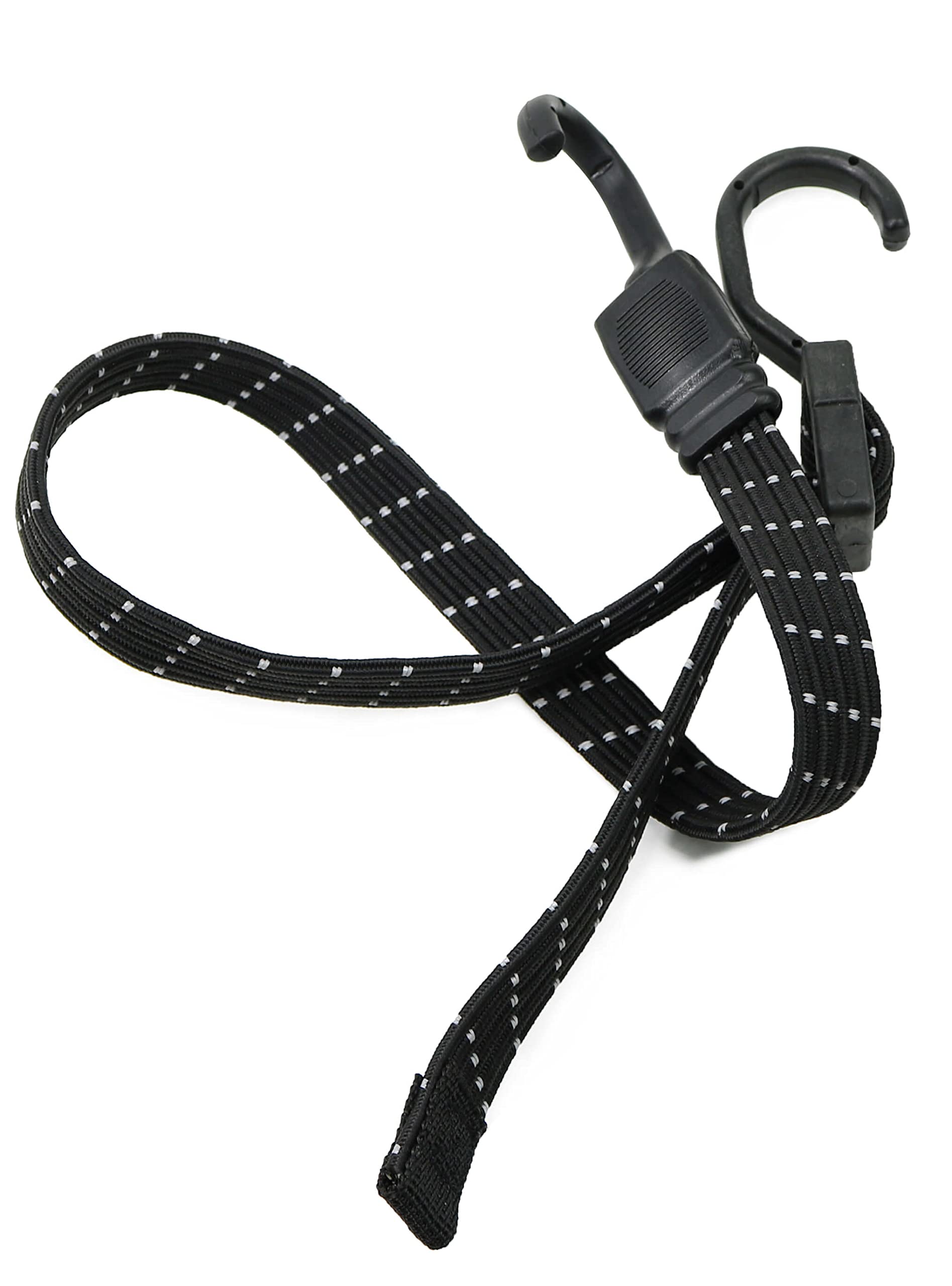 BIKING BROTHERHOOD Reflective Bungee Cord - Black — Amazon image 2