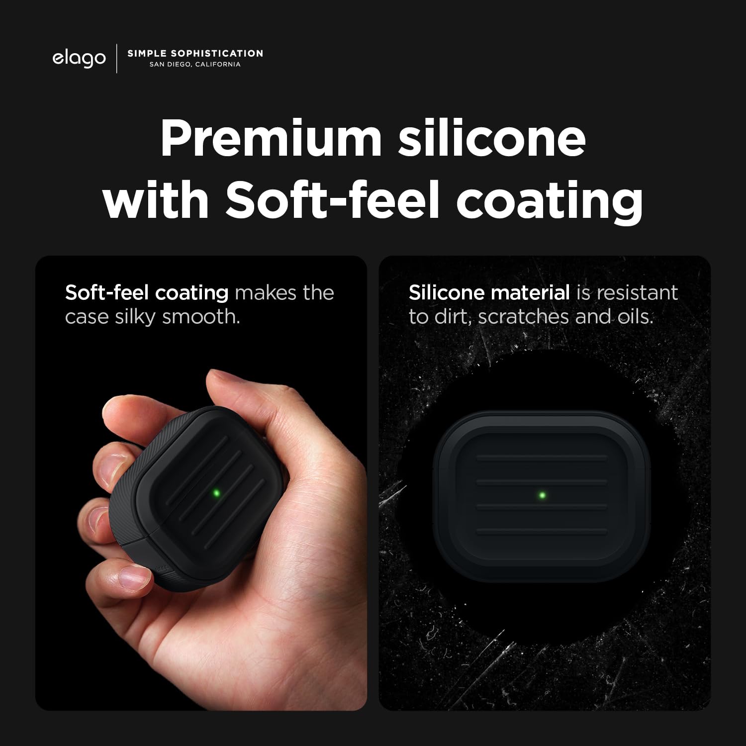 Amazon | 【elago】 AirPods Pro2 対応 シリコン ケース ストラップ