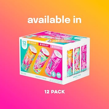 Alani Nu VARIETY PACK CHERRY TWIST, PINK SLUSH, ORANGE KISS Sugar Free, Low Calorie Energy Drinks, 200mg Caffeine, Biotin B Vitamins, Zero Sugar, 10 Calories, 12 Fl Oz Cans, 12 Pack