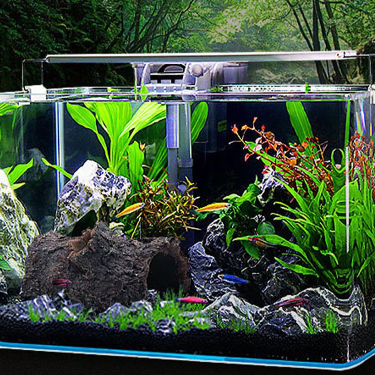 Happyyami Hohe Aquarium-Dekorationen Realistische Fischtank-felsen Fischversteckhöhle Für Große Tanks Aquarium-zubehör