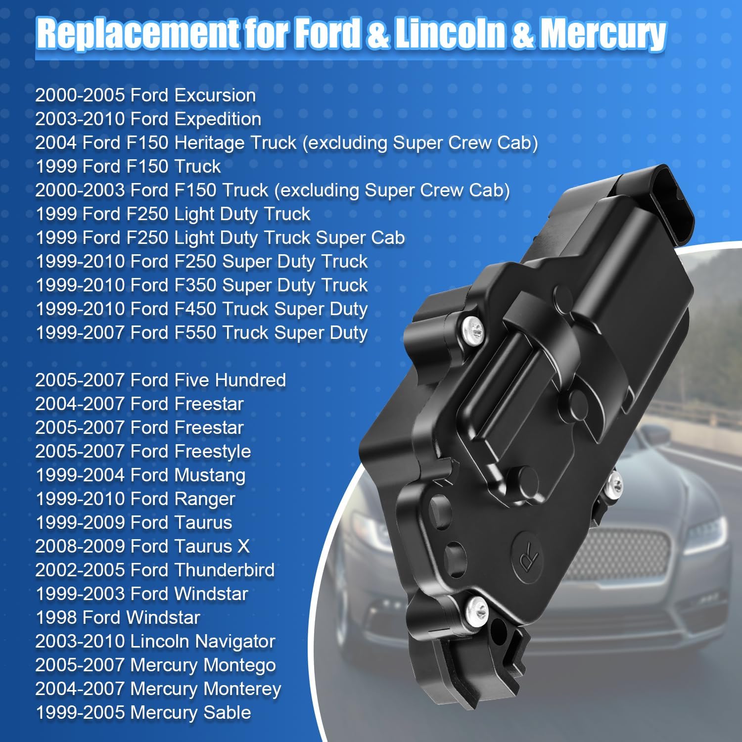 746-149 Power Door Lock Actuator Right Passenger Side Compatible with Ford F150 F250 F350 F450 F550 Expedition Excursion Mustang Ranger Taurus Lincoln Mercury for Mazda F81Z25218A42AA, 6L3Z25218A42AA
