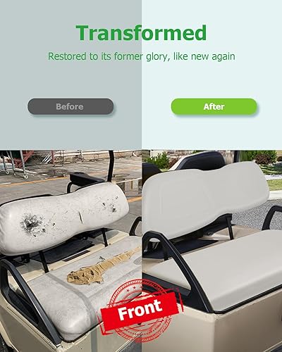 Miniatura 3 de Cojines de repuesto para asiento delantero de carrito de golf para Club Car DS 2000.5-up, juego de cojines para carrito de golf para asiento