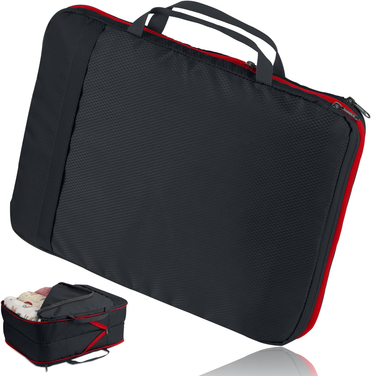 VARNIC 旅行用圧縮袋 (ブラック, S)