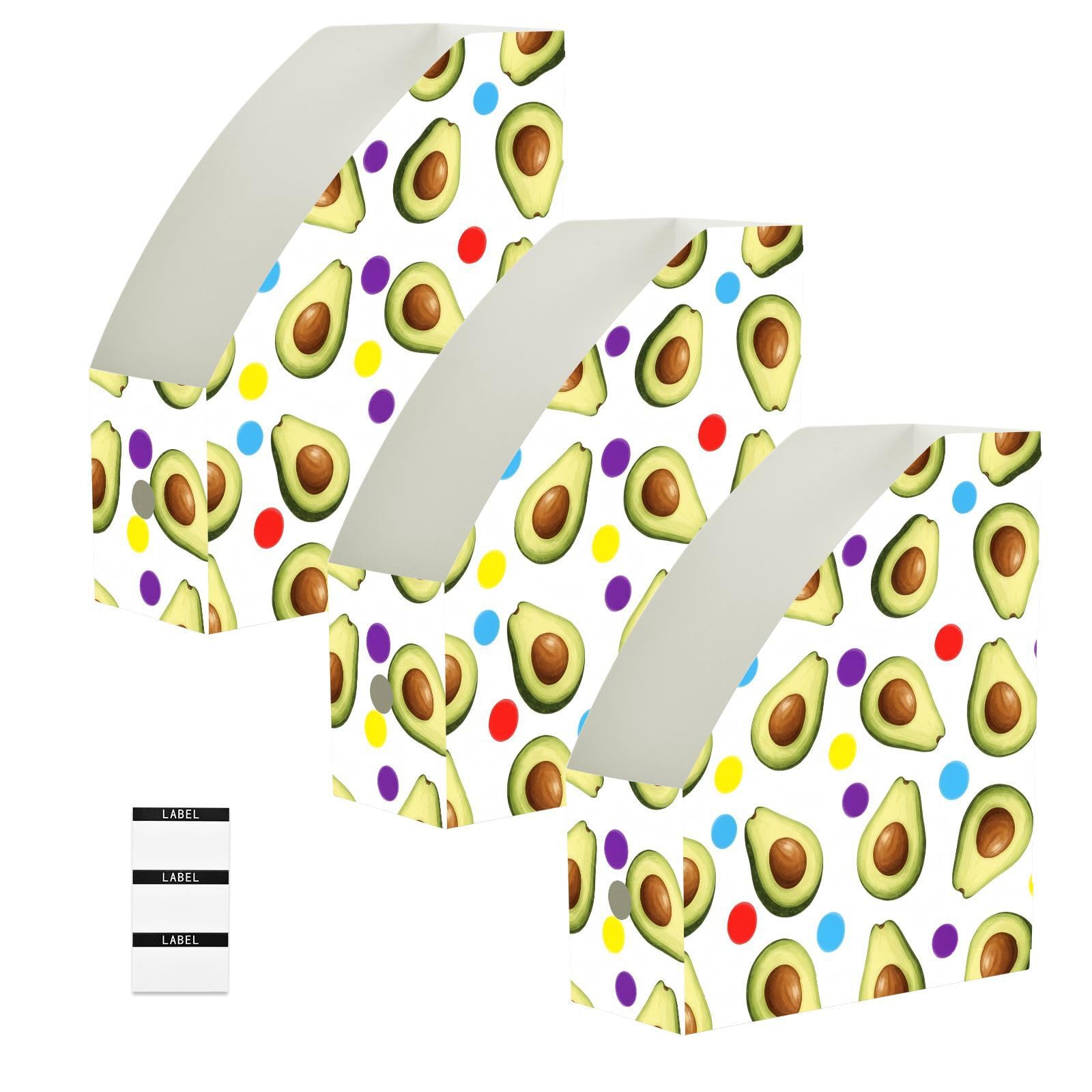 Porte-revues mignon blanc avocat facile à nettoyer