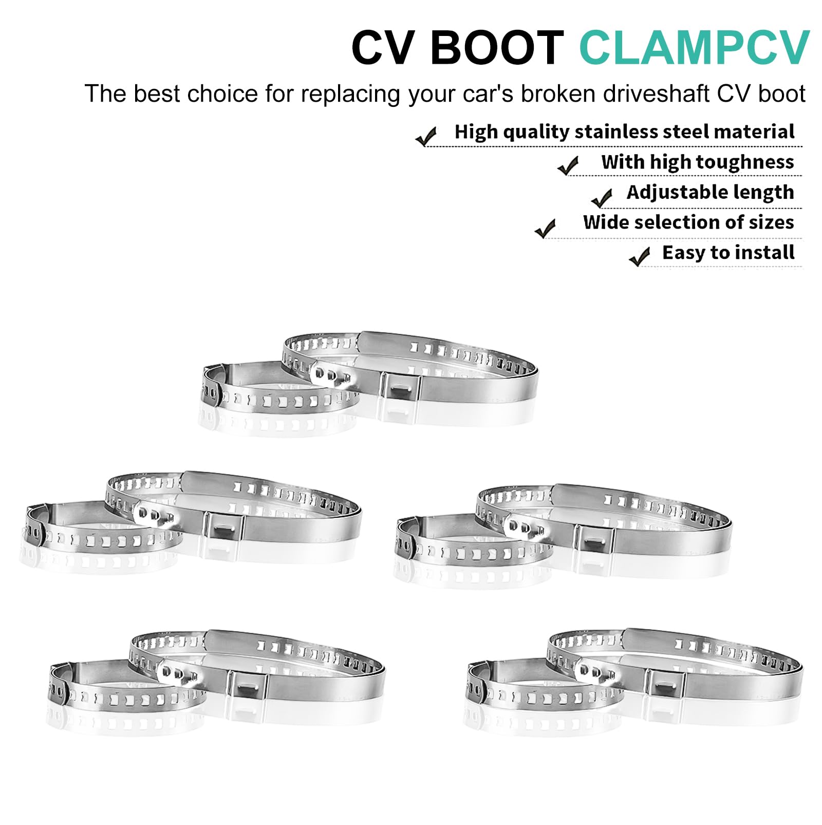 25 Fascette Universali Per Manicotti Assali, 13 Grandi 60 – 124 - Foto 11