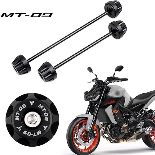 Vista 9 de Protector de rueda de motocicleta para Yamaha MT-07 MT07 FZ-07 MT-09 FZ-09 MT 07 09 2020 Eje delantero trasero Horquilla deslizadores de choque