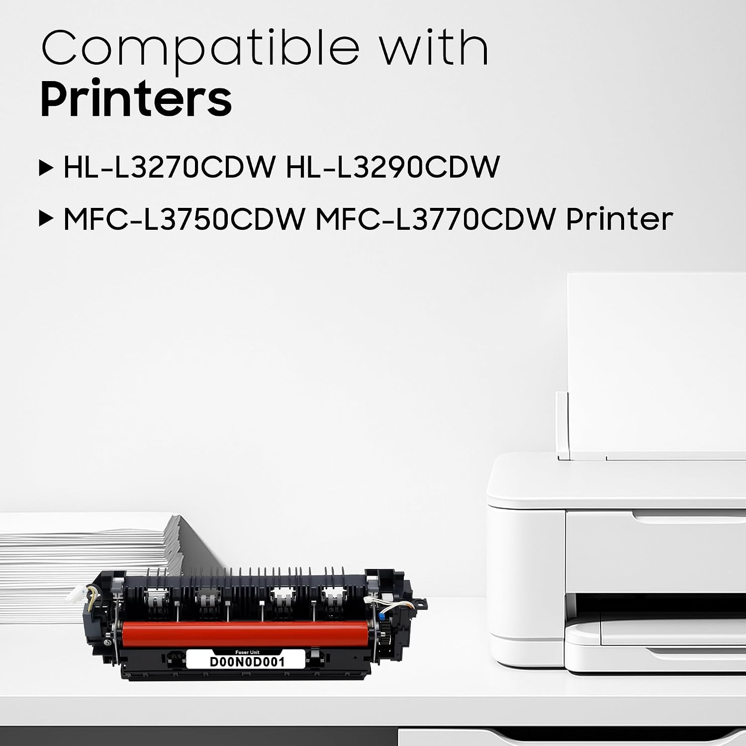 D00N0D001 Fuser Unit - 115V Remanufactured for Brother D00N0D001 Fuser Unit for HL-L3270CDW HL-L3290CDW MFC-L3750CDW MFC-L3770CDW Printer