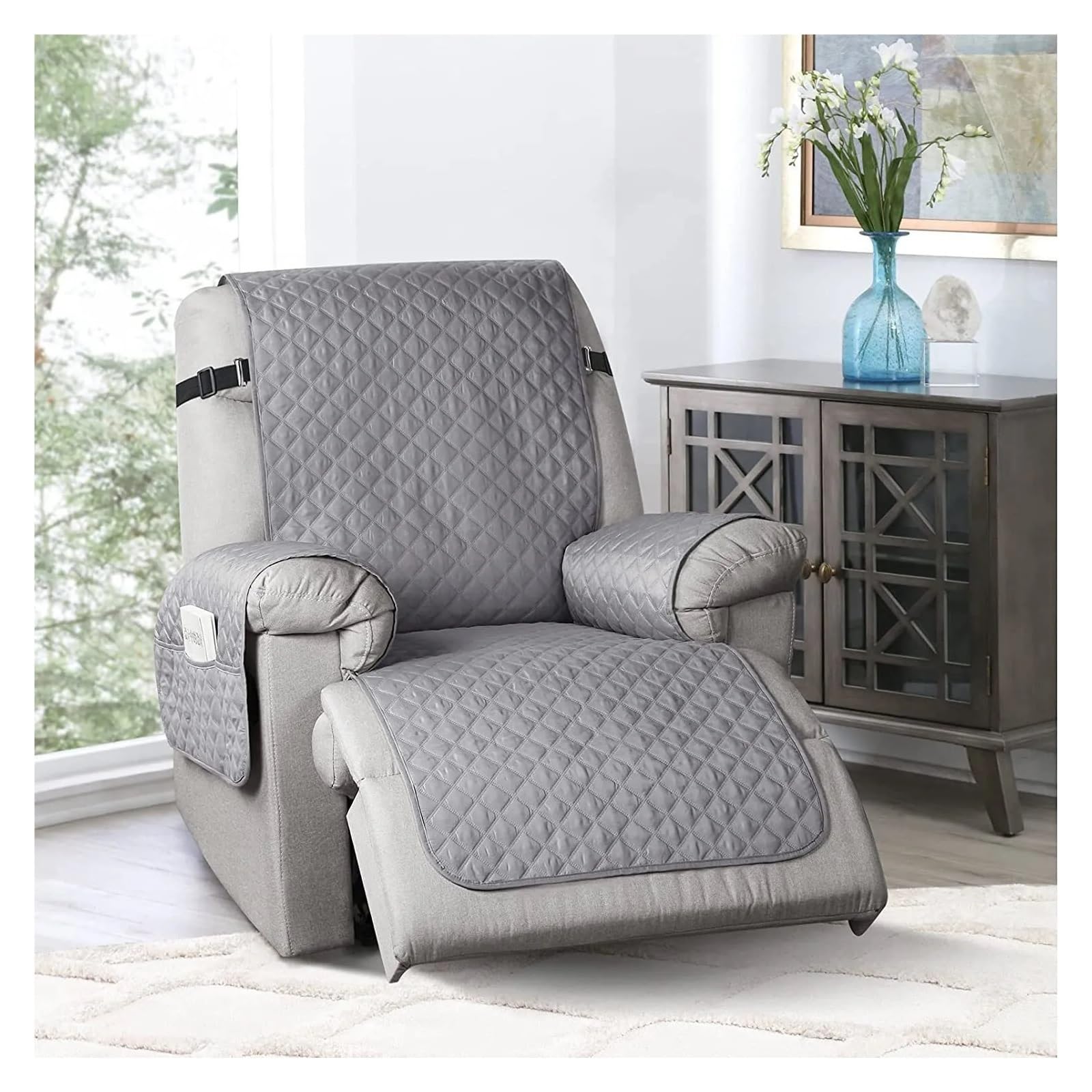 Copripoltrona Relax Reclinabile Copridivano reclinabile Fodera for cuscino impermeabile for divano Protezione elastica for divano Poltrona reversibile Fodera for divano for cani Animali domestici ( Co