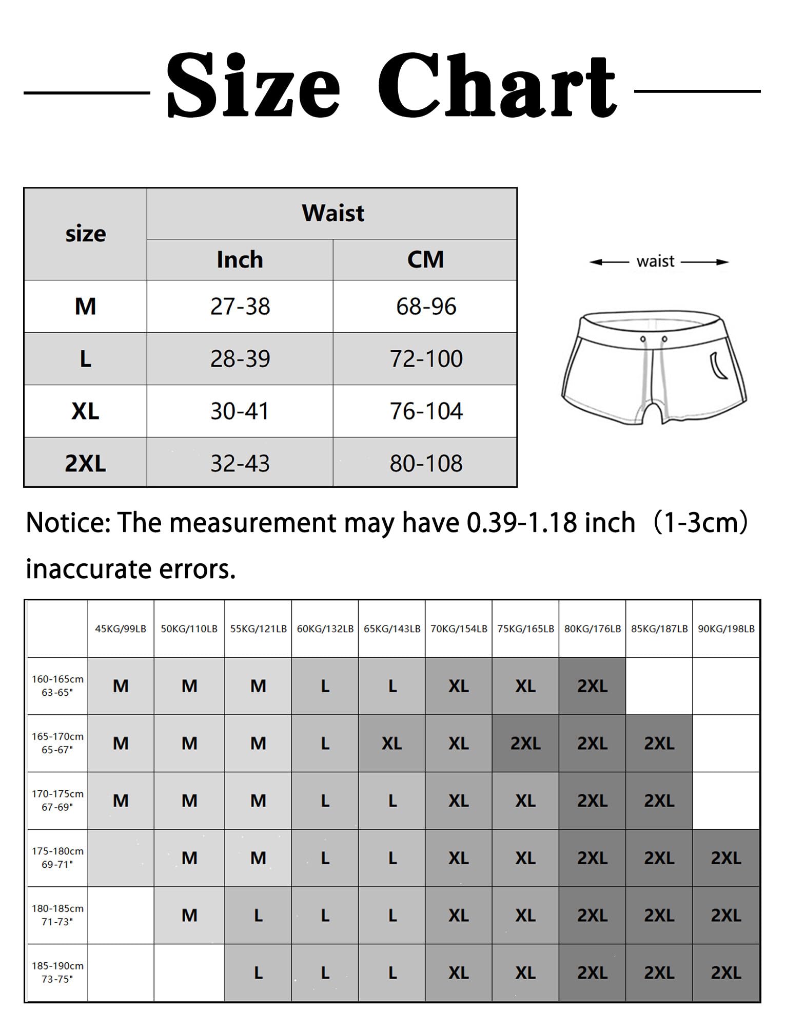 FEOYA Boxer da Uomo in Cotone Intrecciato con Chiusura a Bottoni a Vita Bassa