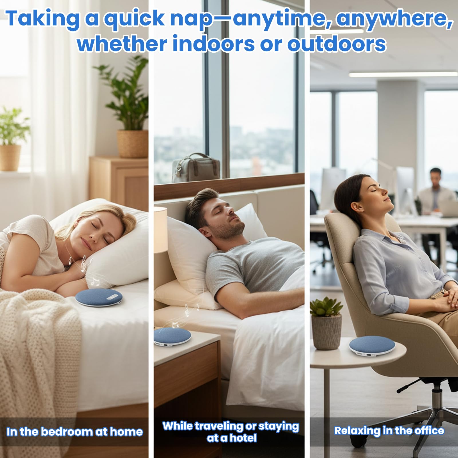 Altavoz Bluetooth Para Almohada – Altavoz Bluetooth Para Colocar Bajo La Almohada Con Ruido Blanco – Mini Altavoz Para Almohada – Altavoz PortáTil Para Un SueñO Profundo Y Escucha Privada En La Cama — view 6
