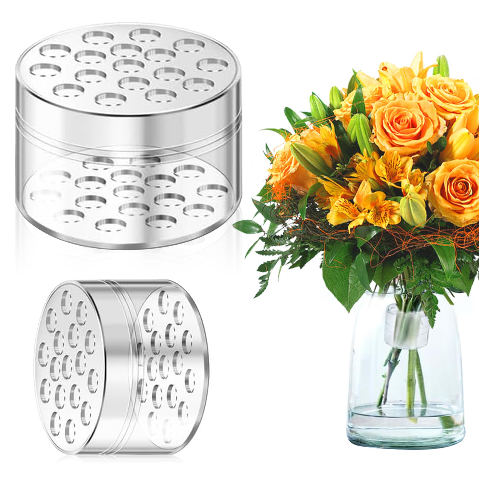 5x Schwimmende Blumenhalter - Transparente Acryl Halter Für Blumenarrangements