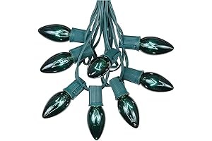 C9 Green Christmas String Light Set