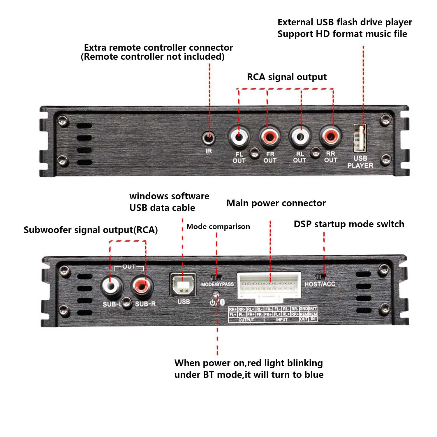 Amazon.com: PZ-C7 DSP Car Audio Digital Signal Processor Suitable