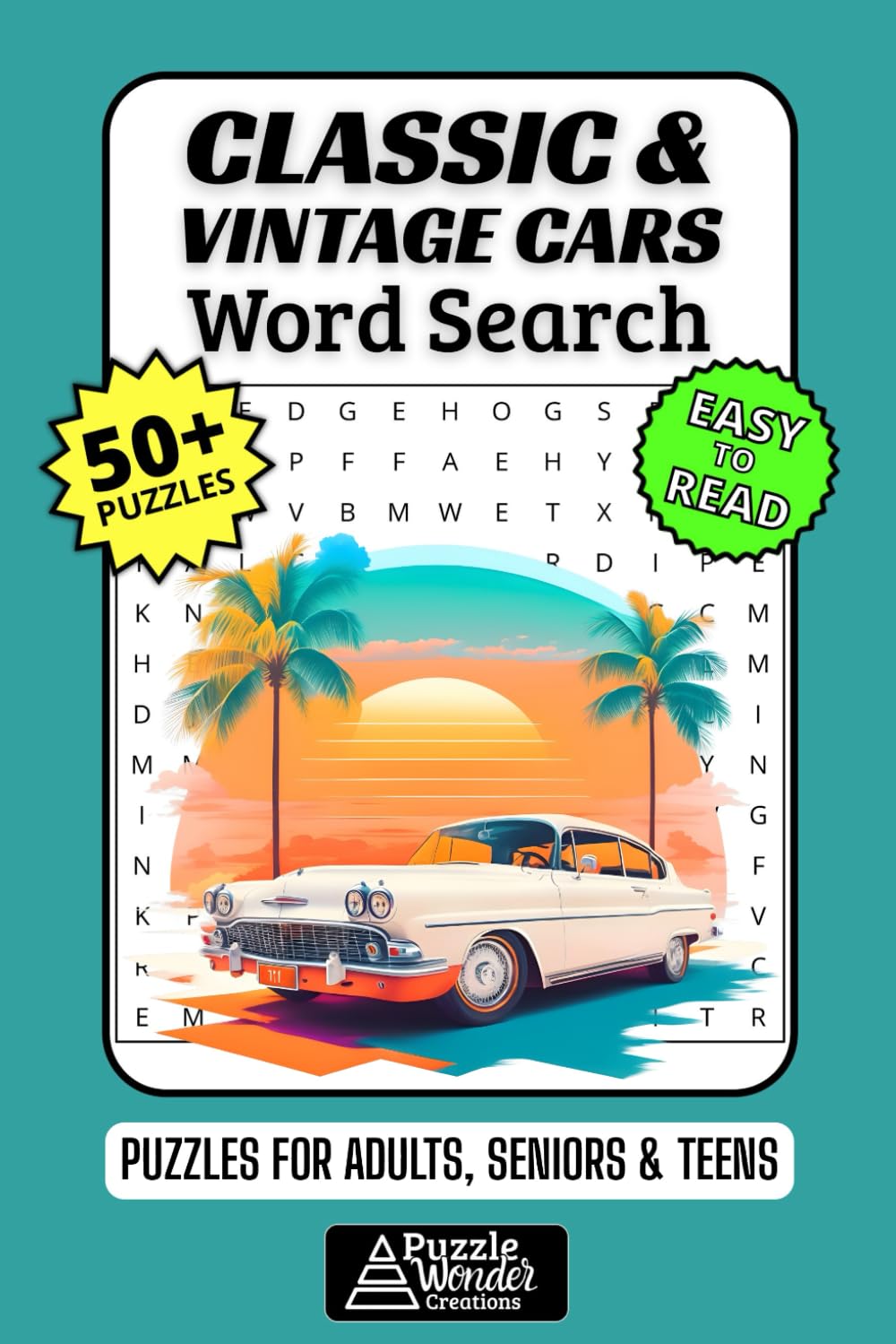 Classic & Vintage Cars Word Search: Puzzles of Retro Rides, Muscle Cars & Auto History! 📜🏆