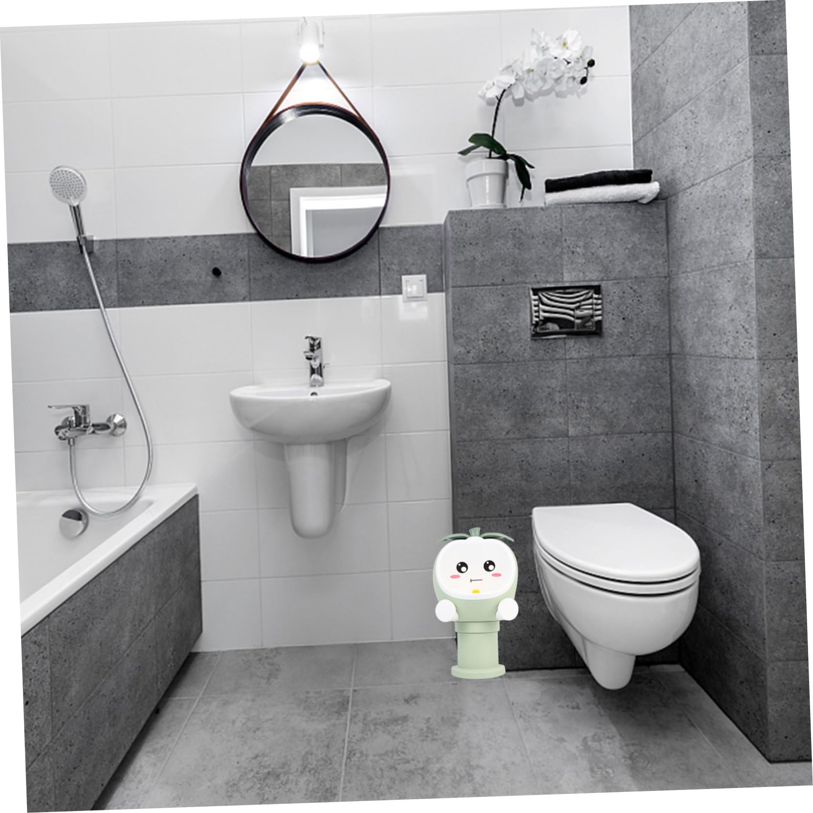 Kindertoilette für Jungen, Grünes Kunststoff Kleinkindtöpfchen