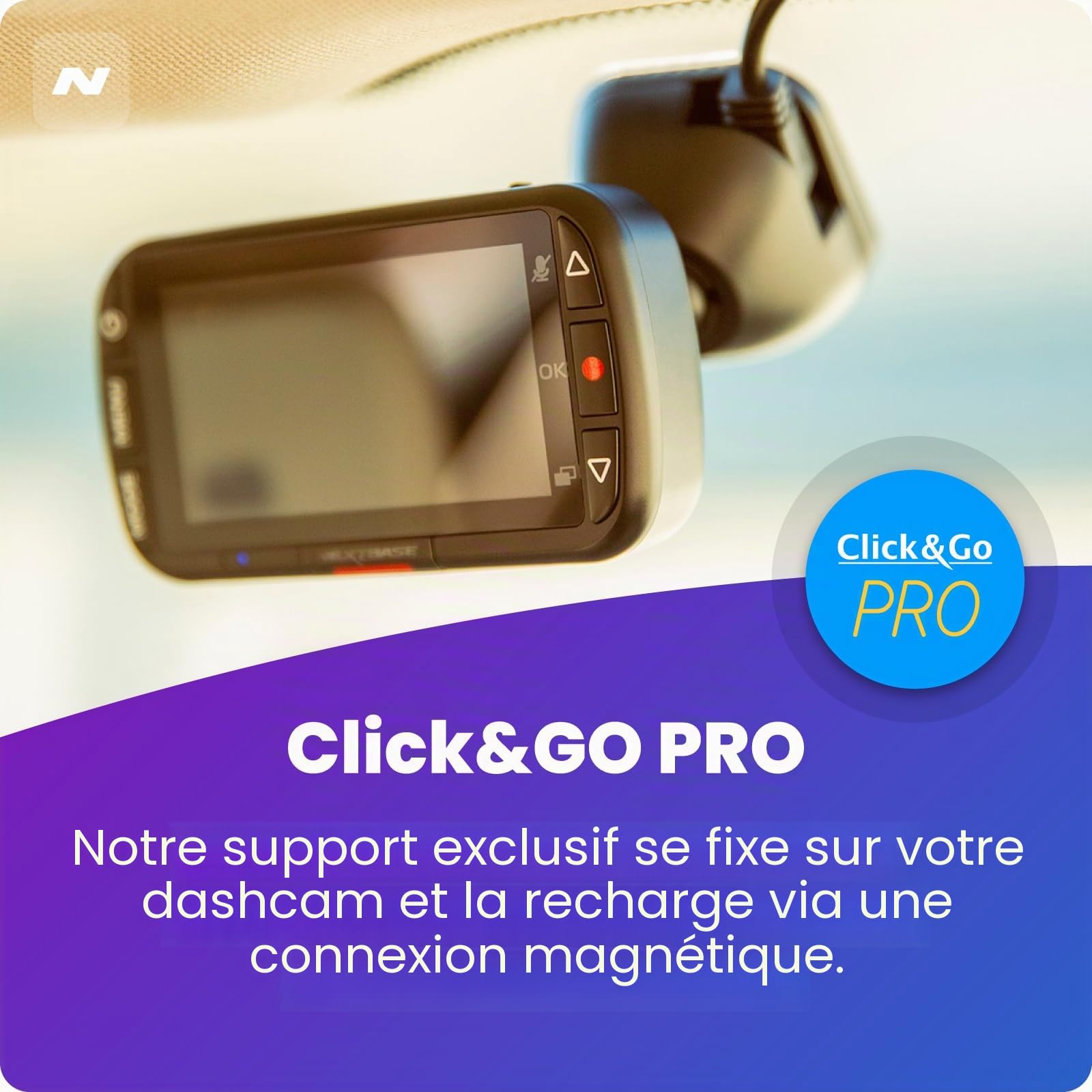 Nextbase Caméra embarquée 122HD 1080p avec mode stationnement, vision nocturne, enregistrement en boucle automatique et protection des fichiers avec capteur de chocs