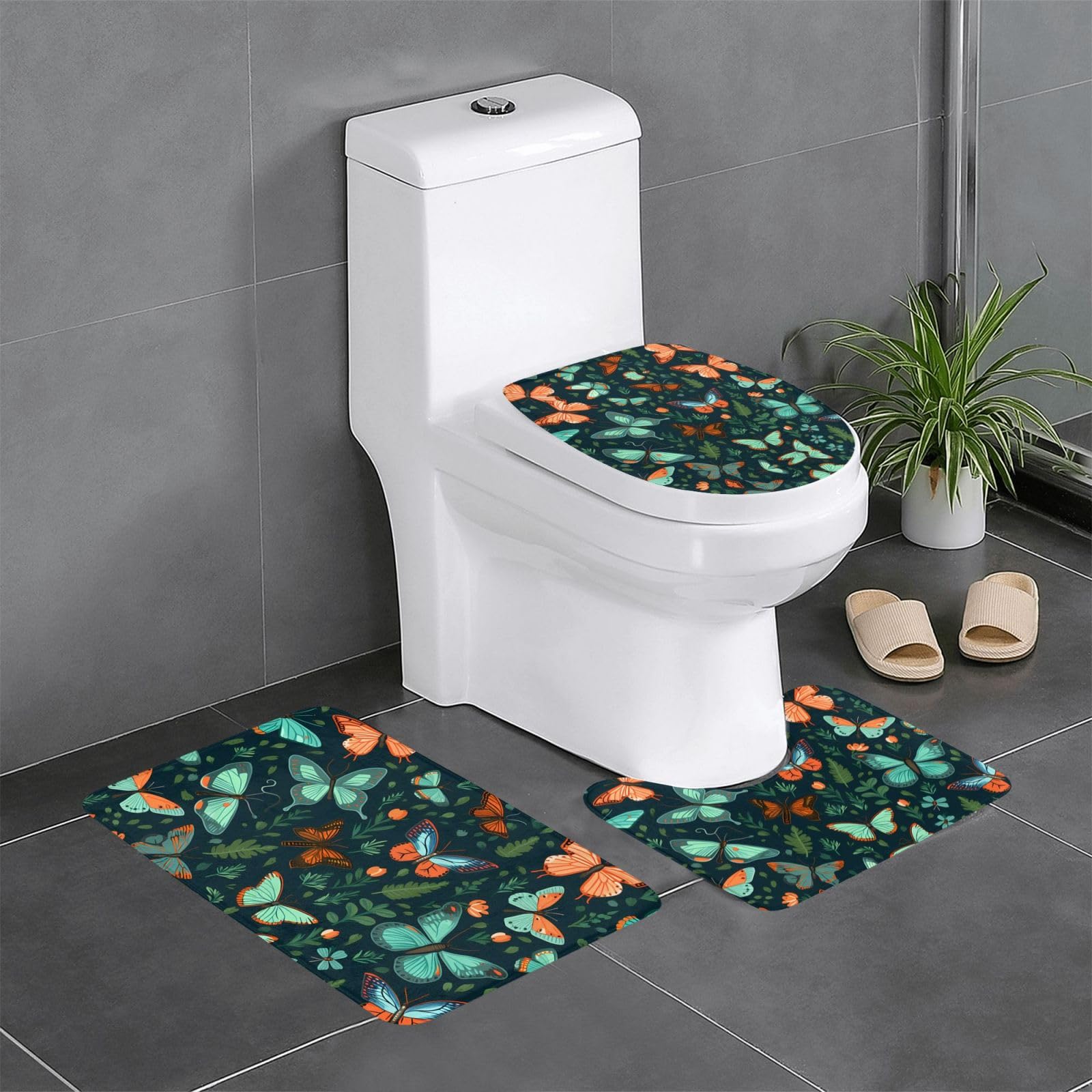 Tapis de salle de bain facile à nettoyer et antidérapant 61x40