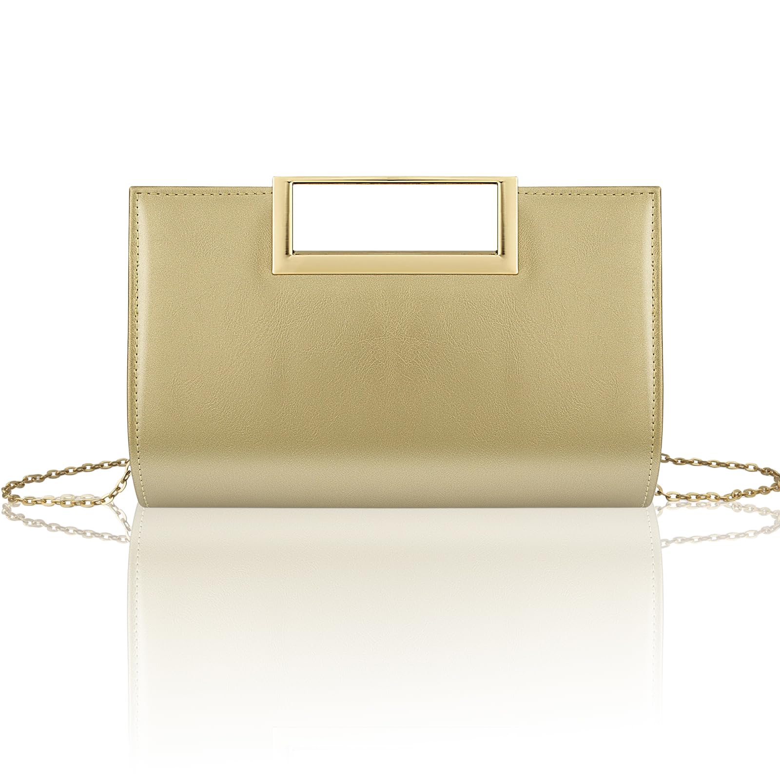 Gets Clutch Purses for Women PU Leather Evening Handbag for Formal Wedding Party Clutches Small Crossbody Bag with Chain