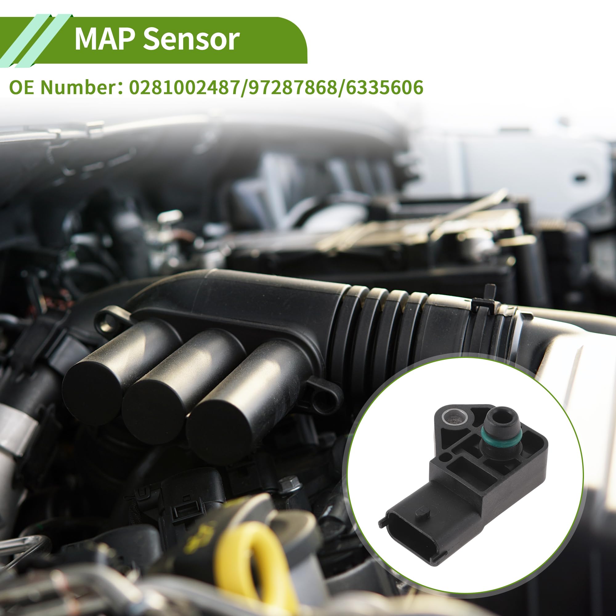 Capteur De Pression Absolue Du Collecteur MAP Pour OPEL Pour Astra H (A04) 1.7 CDTI 2004-2010 No.0281002487 1 Pc