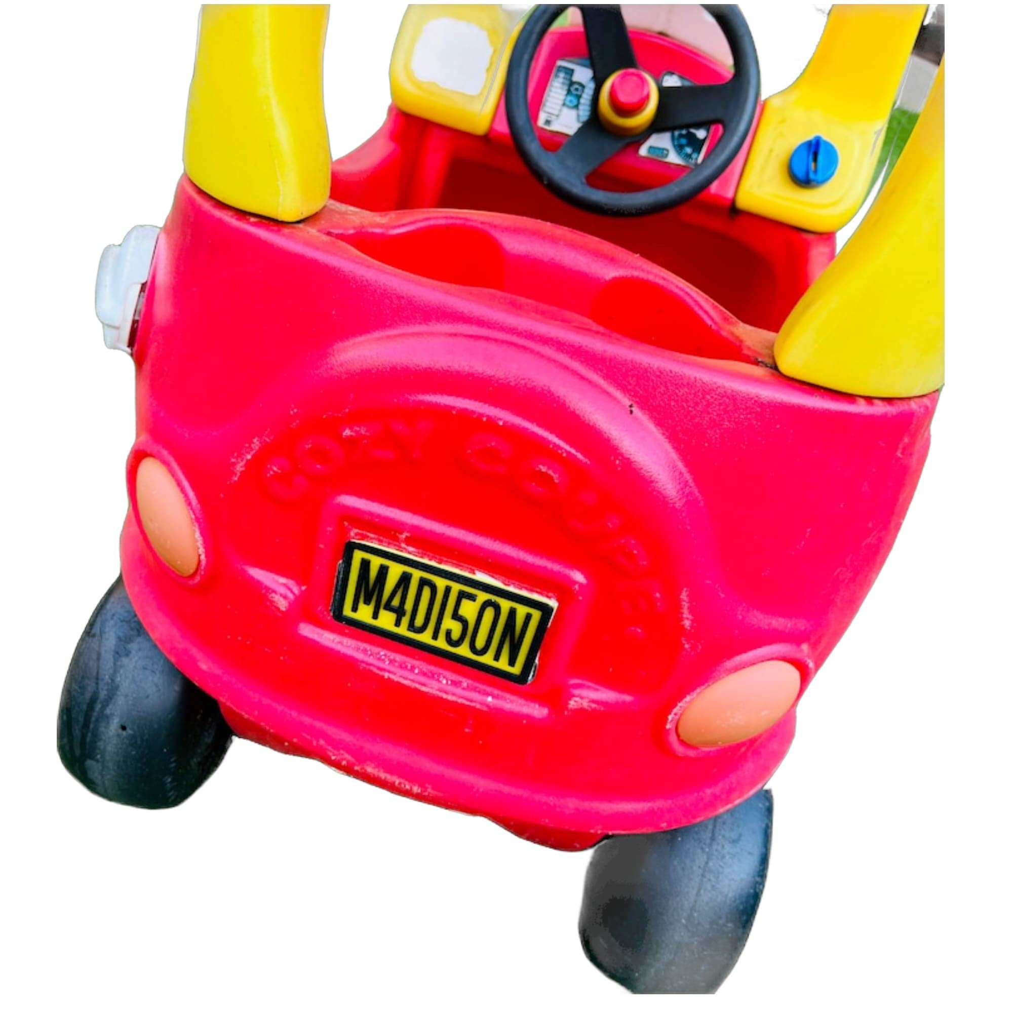 Cozy Coupe Custom Number Plate | Kids | Toy Car | Personalised
