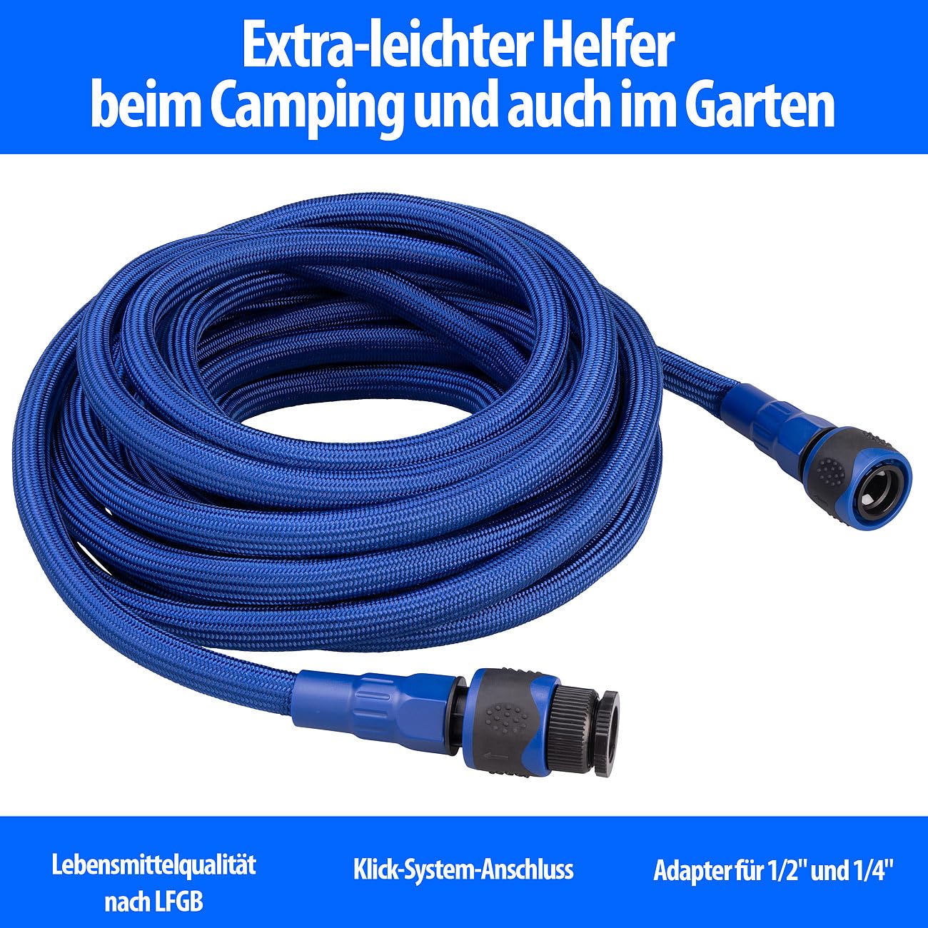 Tuyau d'alimentation en eau pour camping - 10 m [Semptec Urban Survival Technology]