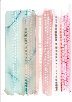 Fine Art Canvas Water Lines Canvas Wall Decor by Artist Nikki Chu for Living Room, Bedroom, Bathroom, Kitchen, Office, Bar, Dining & Guest Room - Ready to Hang - 24 in x 32 in