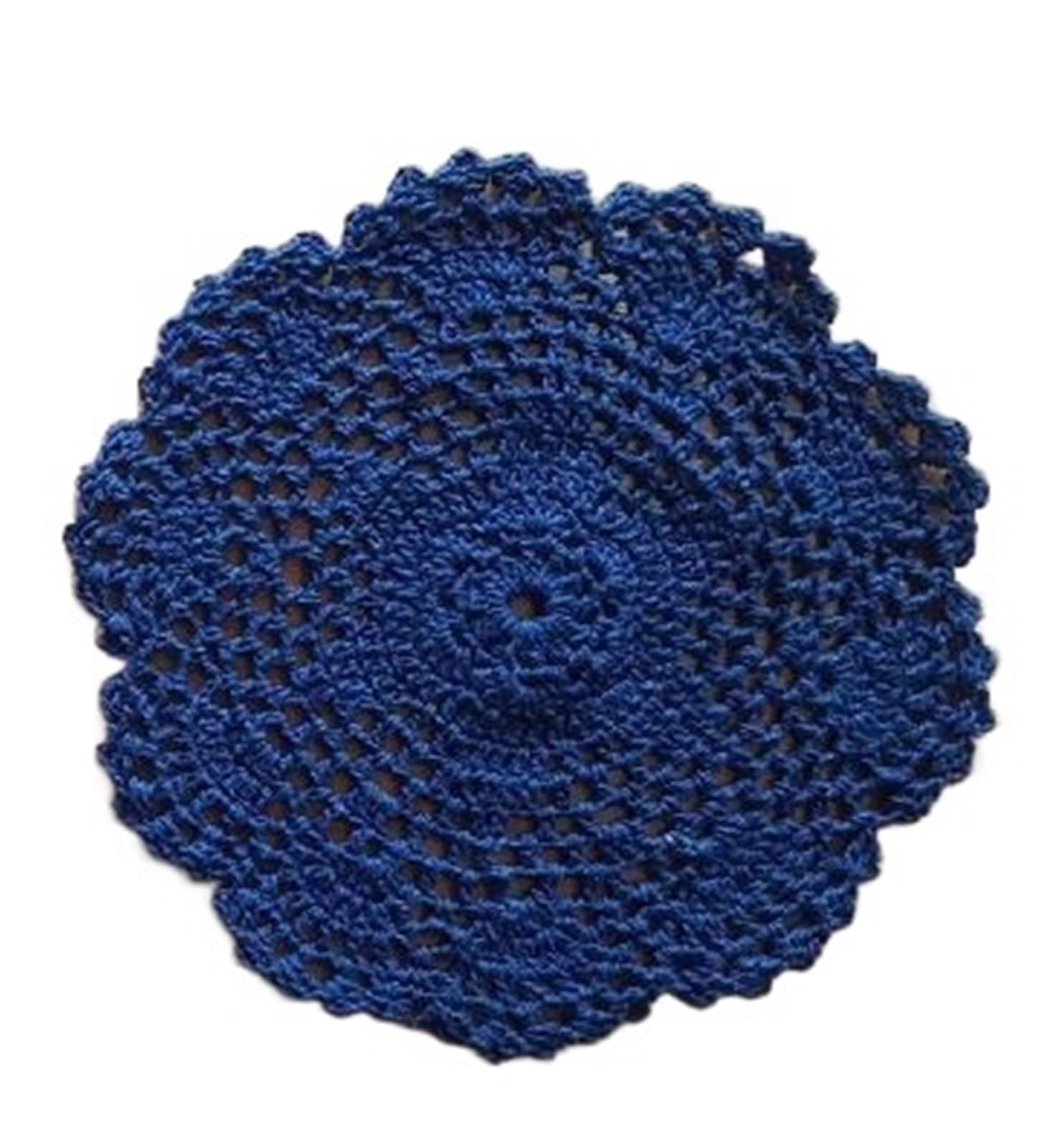 5Pcs Shabby Chic Vintage Crocheted Doilies Handmade Crochet Coasters Cotton Lace Cup Mat Placemat for Cup