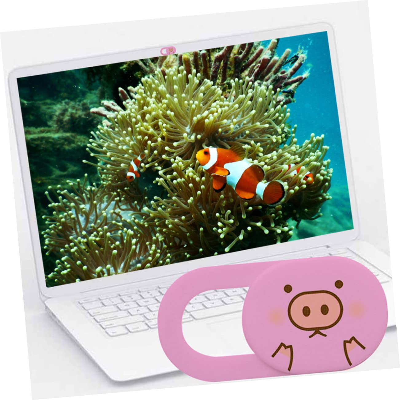 Cubierta Deslizante para Cámara Web 3 Piezas Abs Rosa Ultra Fina | Autoadhesiva, Apertura y Cierre por Deslizamiento, para Portátil y Móvil