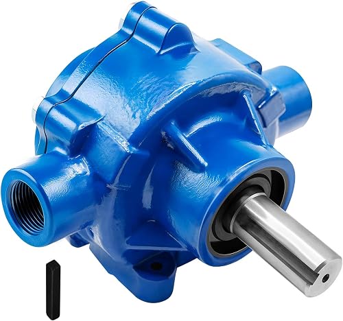 7560C 8-Roller Cast Iron Pump Compatible with Hypro 7560C – 22.5 GPM, 100 PSI, 3/4'' NPT Ports, 15/16'' Stainless Steel Shaft, Counter-Clockwise, Viton Seals, Self-Priming PTO Pump for Agricultural