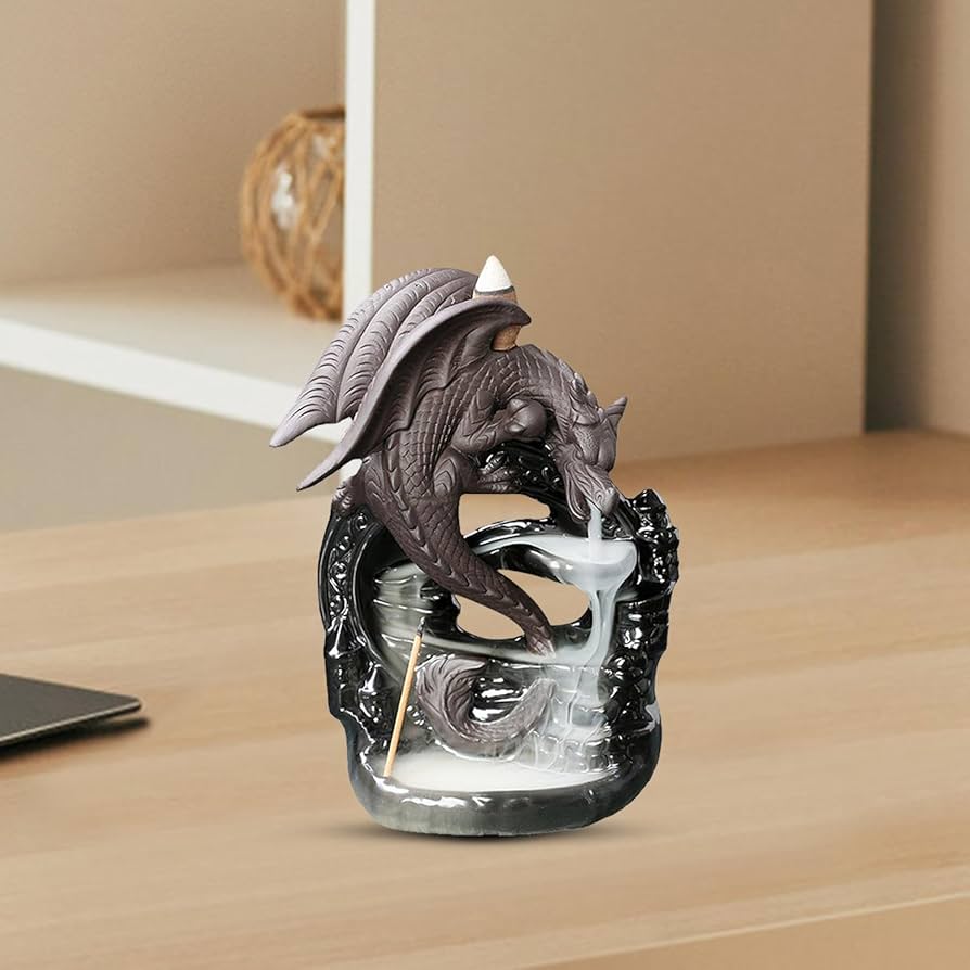 Amazon.co.jp: ドラゴン バックフロー お香立て,ドラゴン バック