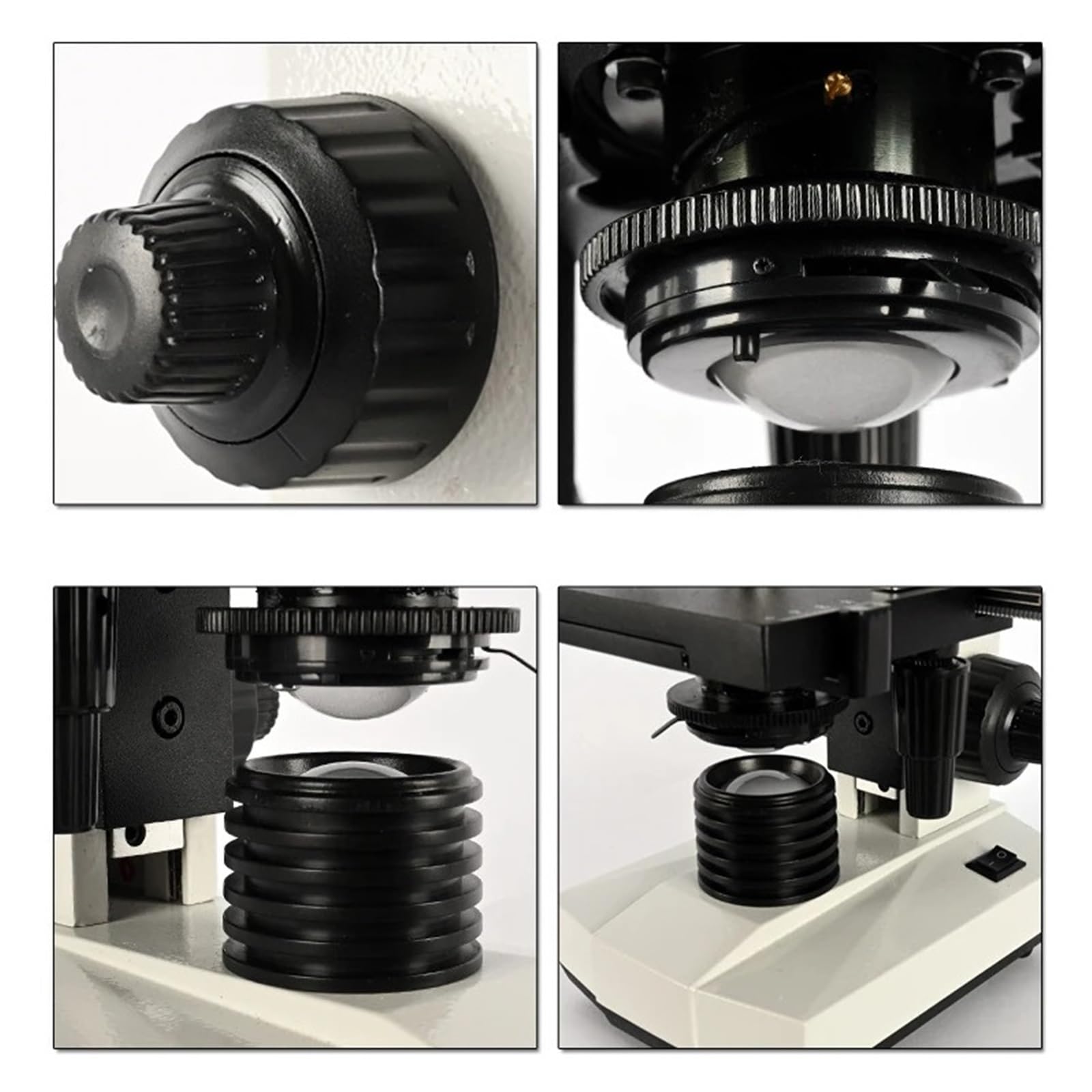 Microscopio Composto Trinoculare 40X-2500x Macro Biologico Monoculare For Studenti Microscopo Professionale LED Handhe Chiaro E Preciso