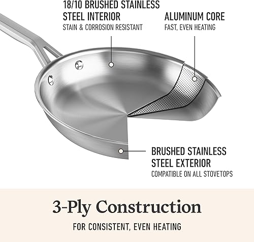 Miniatura 10 de Juego de utensilios de cocina de acero inoxidable clásicos Calphalon Juego Plateado