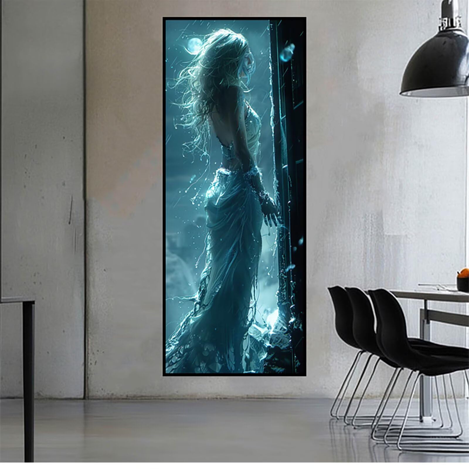 Diament Malarstwo Dorośli Kobiety Diamenty Malowanie Numerami Abstrakcyjne, Diamentowe Malowanie DIY Dorośli Zestaw Haft Krzyżowy, Diamentowe Rysunki Dekoracja Ścienna 70 x 180 cm Model-18590
