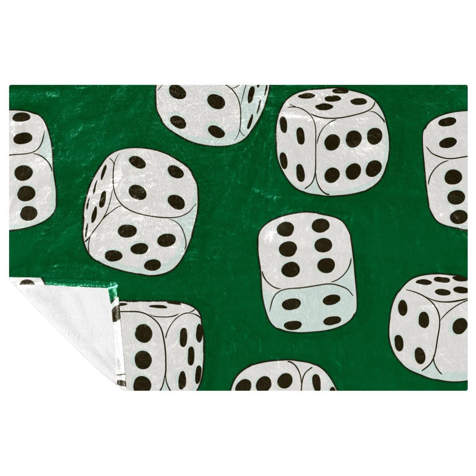 Jeté de lit doux et chaud vert 150x100 plaid canapé couverture pique nique camping
