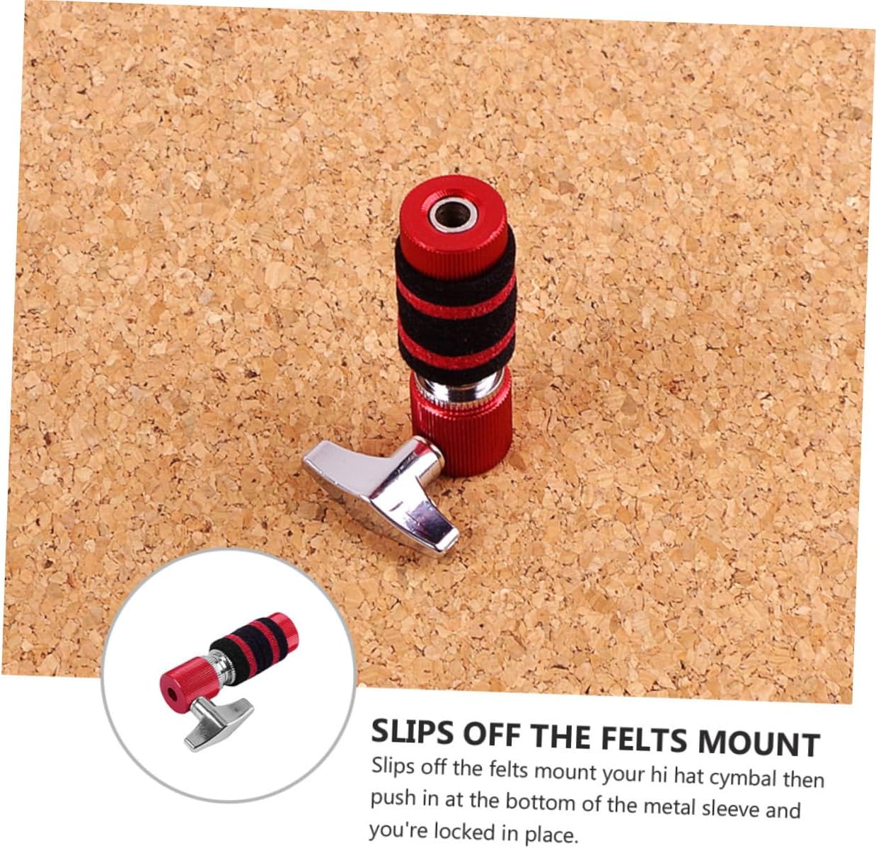 Precision Hi Hat Clutch Drum Accessory Hi Hat Post Release Drum Cymbal Quick Release Cap and Easy to Use Jazz Stand Part
