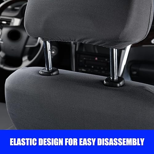 Miniatura 3 de gunhunt Paquete de 2 fundas para reposacabezas de automóvil, fundas universales antisucias, protector suave para reposacabezas de automóvil,