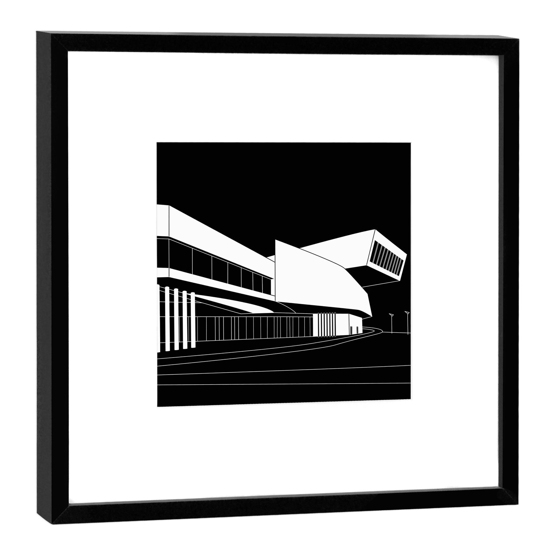 Impression photo sur cadre en bois de 27x27 cm pour décorer votre salon