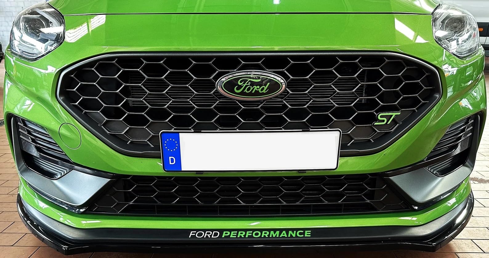 Puma ST Frontspoiler Inlays 3D – passgenaues Set für Ford Puma ST (ab 2020) – Doming Optik – hochwertig, wetterfest & UV-beständig (Ford weiß, Performance rot)