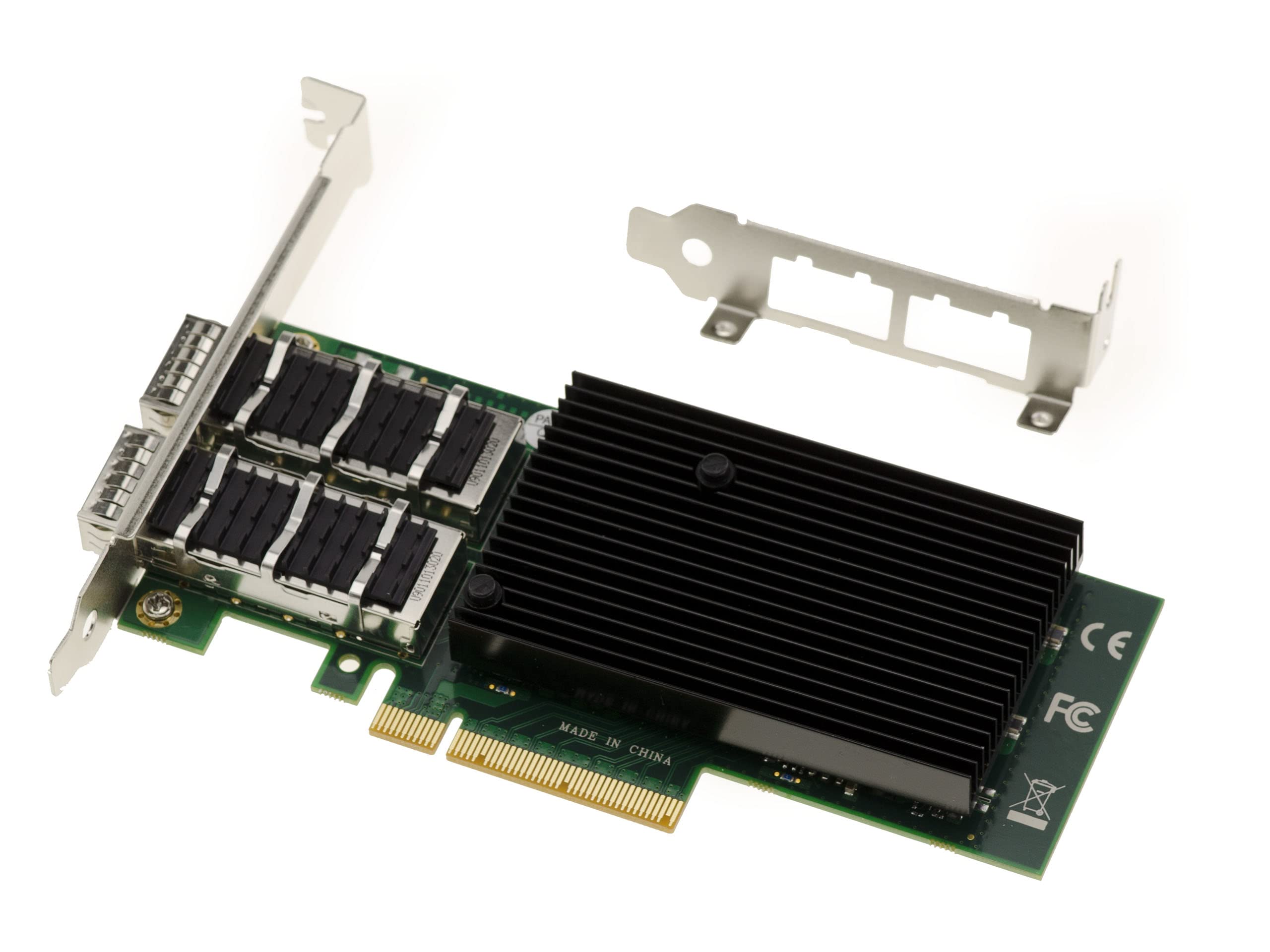 KALEA-INFORMATIQUE Scheda controller di rete PCIe LAN 40G Fibra QSFP+ 2 Porte con chipset MELLANOX X-3-40GbE / FDR-14 InfiniBand NIC