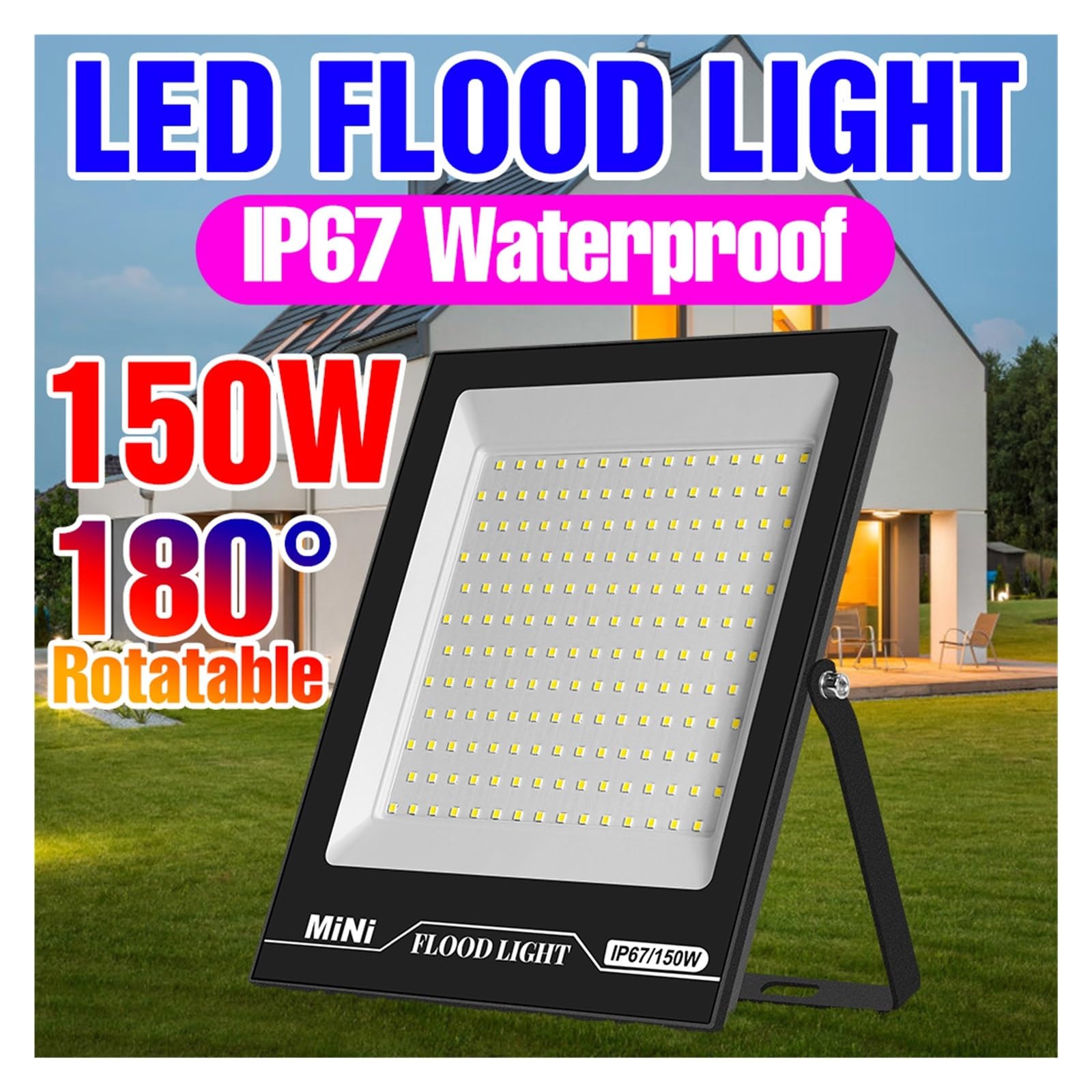 Led Flood Light Czujnik Ruchu Do Światła AC180-240V Reflektor Chroniony Przed Wodą Ogrodowe Spotlight Zewnętrzna Lampa Uliczna Super Jasne OszczęDzanie Energii(20W Cold white)