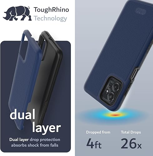 Miniatura 10 de TUDIA DualShield Grip - Funda protectora para Motorola Moto G 5G (2023), MergeGrip de grado militar, doble capa, a prueba de golpes, delgada,